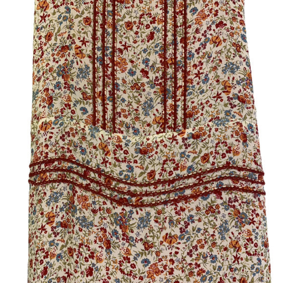 NOTICE Beige Ditsy Floral Sleeveless Midi‎ Dress - Picture 6 of 10